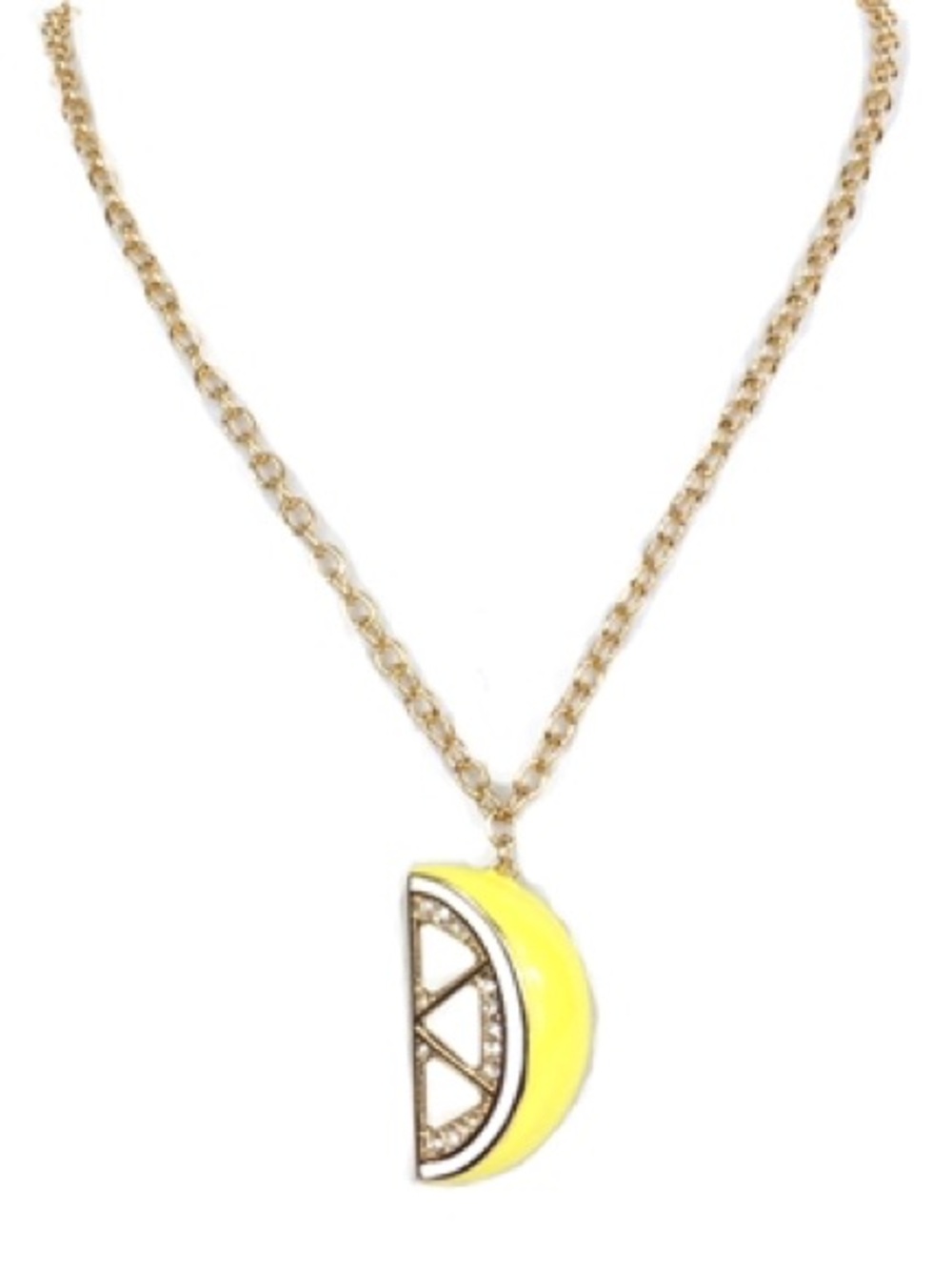Kate Spade Enamel Lemon Slice Necklace - Picture 2 of 4
